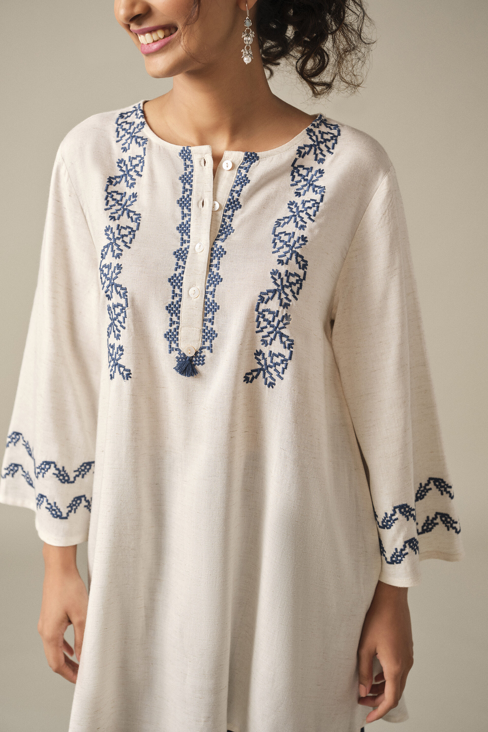 A-line Tunic in Natural, Natural, image 3